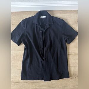 Zara navy button down size small